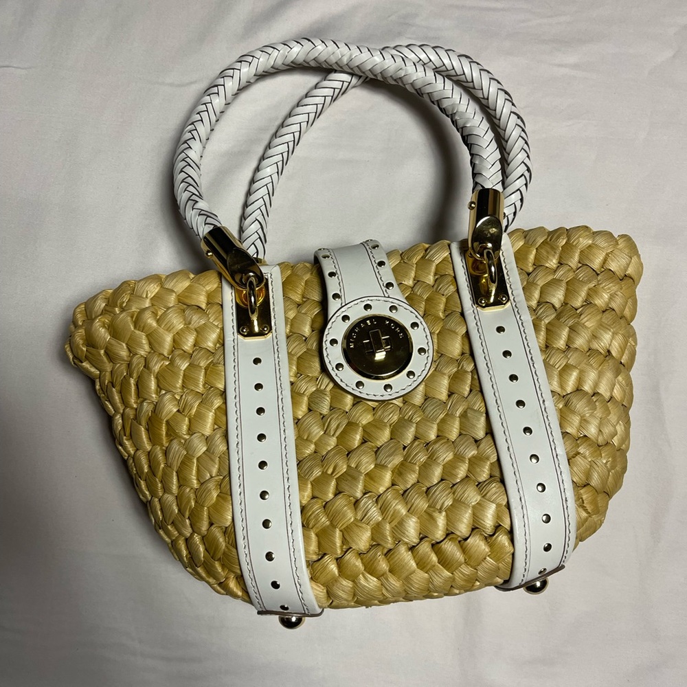 Michael Kors Woven Straw Bag Tantorini. Used once